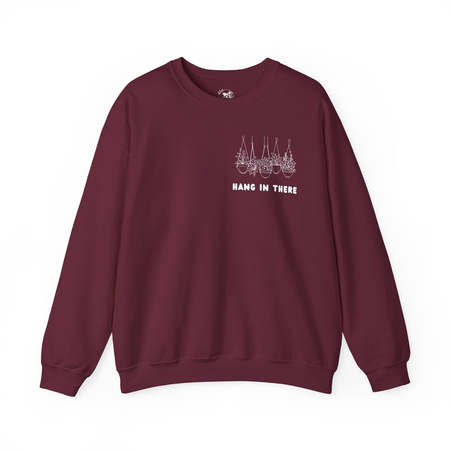 Hang In There Crewneck Sweatshirt Plant Design