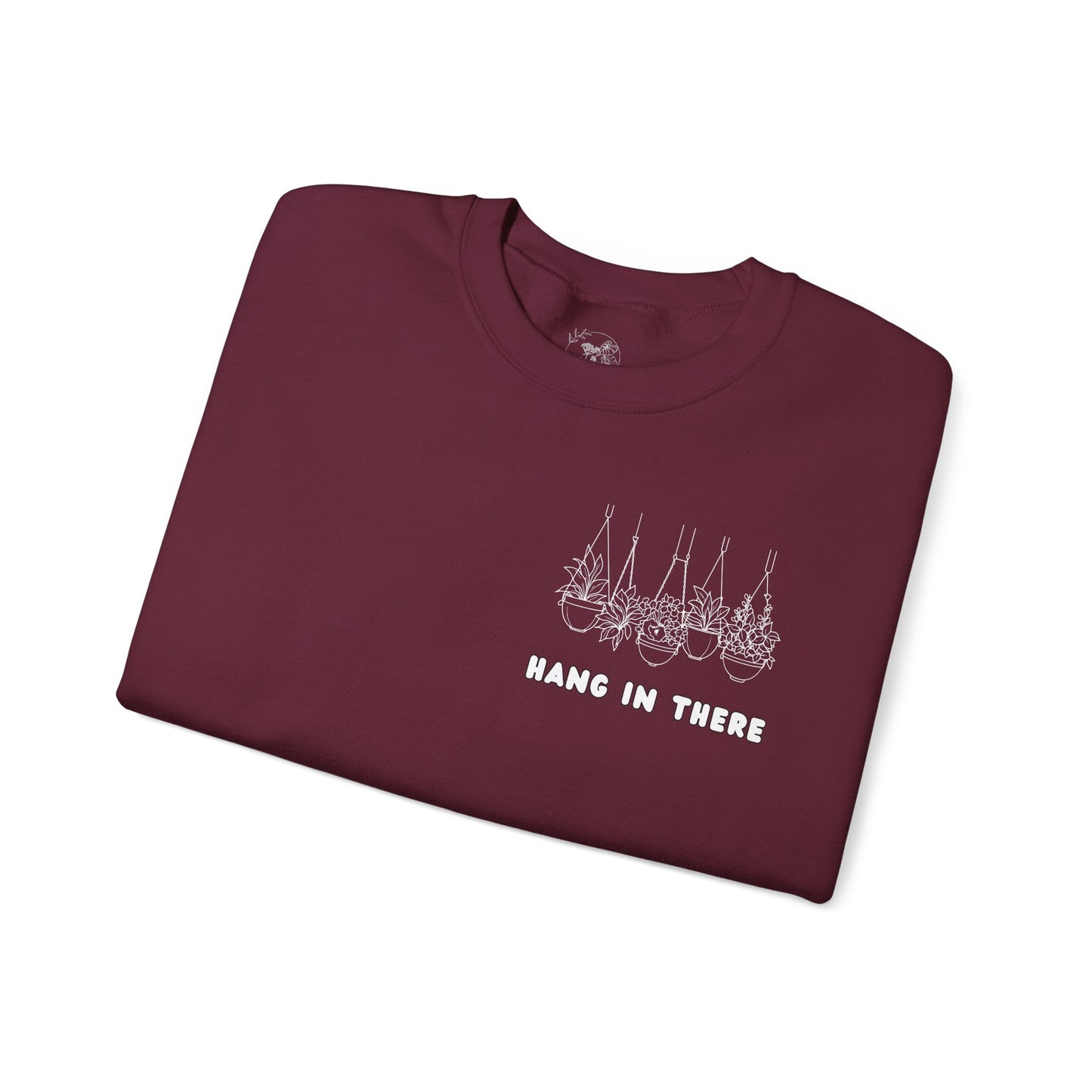 Hang In There Crewneck Sweatshirt Plant Design