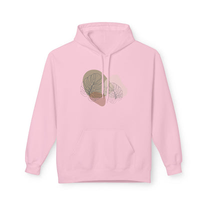 Modern Houseplant Monstera Leaves - Softstyle Mid-Weight Hoodie