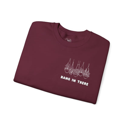 Hang In There Crewneck Sweatshirt Plant Design